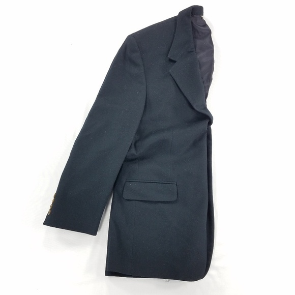 Bill Blass Cashmere Jacket Black Sport Coat Blazer 3-Button Ventless Men’s 42R - Picture 8 of 8